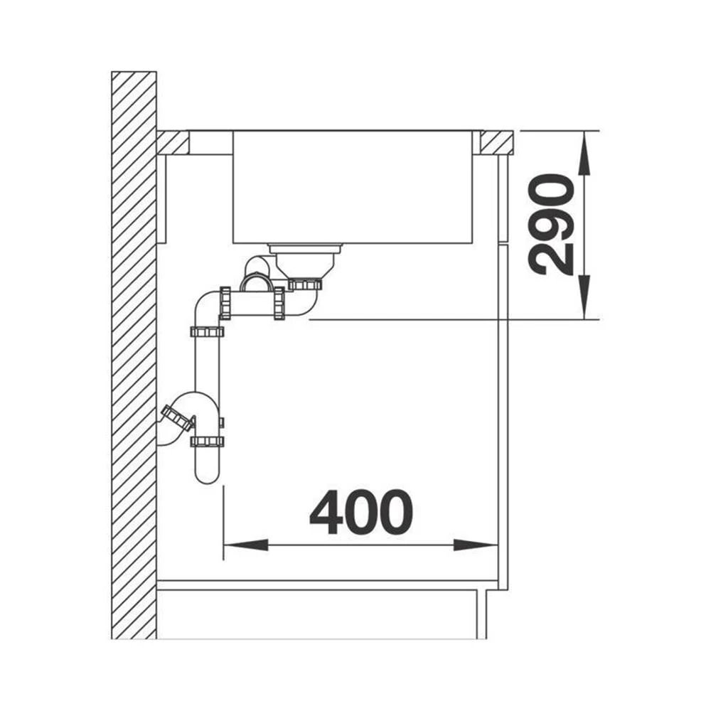 BLANCO Einbaubecken ANDANO 340/180-IF/A Edelstahl Seidenglanz Mit InFino Ablaufsystem 8 BLANCO Einbaubecken ANDANO 340/180-IF/A Edelstahl Seidenglanz Mit InFino Ablaufsystem – Bild 6