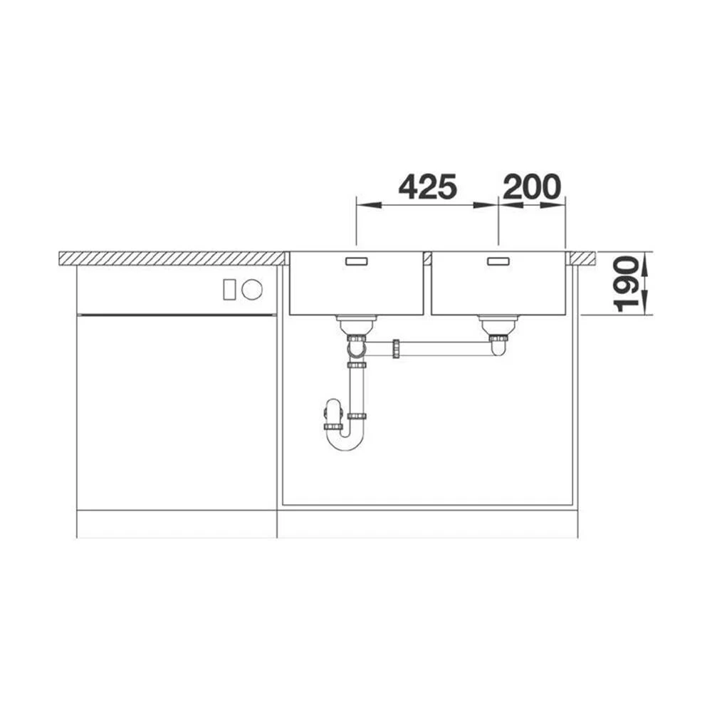 BLANCO Einbaubecken ANDANO 400/400-IF/A Edelstahl Seidenglanz Mit InFino Ablaufsystem 7 BLANCO Einbaubecken ANDANO 400/400-IF/A Edelstahl Seidenglanz Mit InFino Ablaufsystem – Bild 5