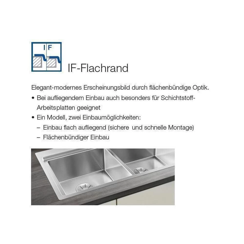 BLANCO Einbaubecken ANDANO 400/400-IF/A Edelstahl Seidenglanz Mit InFino Ablaufsystem 9 BLANCO Einbaubecken ANDANO 400/400-IF/A Edelstahl Seidenglanz Mit InFino Ablaufsystem – Bild 7
