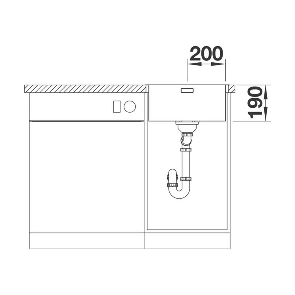 BLANCO Einbaubecken ANDANO 400-IF/A Edelstahl Seidenglanz Mit InFino Ablaufsystem 7 BLANCO Einbaubecken ANDANO 400-IF/A Edelstahl Seidenglanz Mit InFino Ablaufsystem – Bild 5