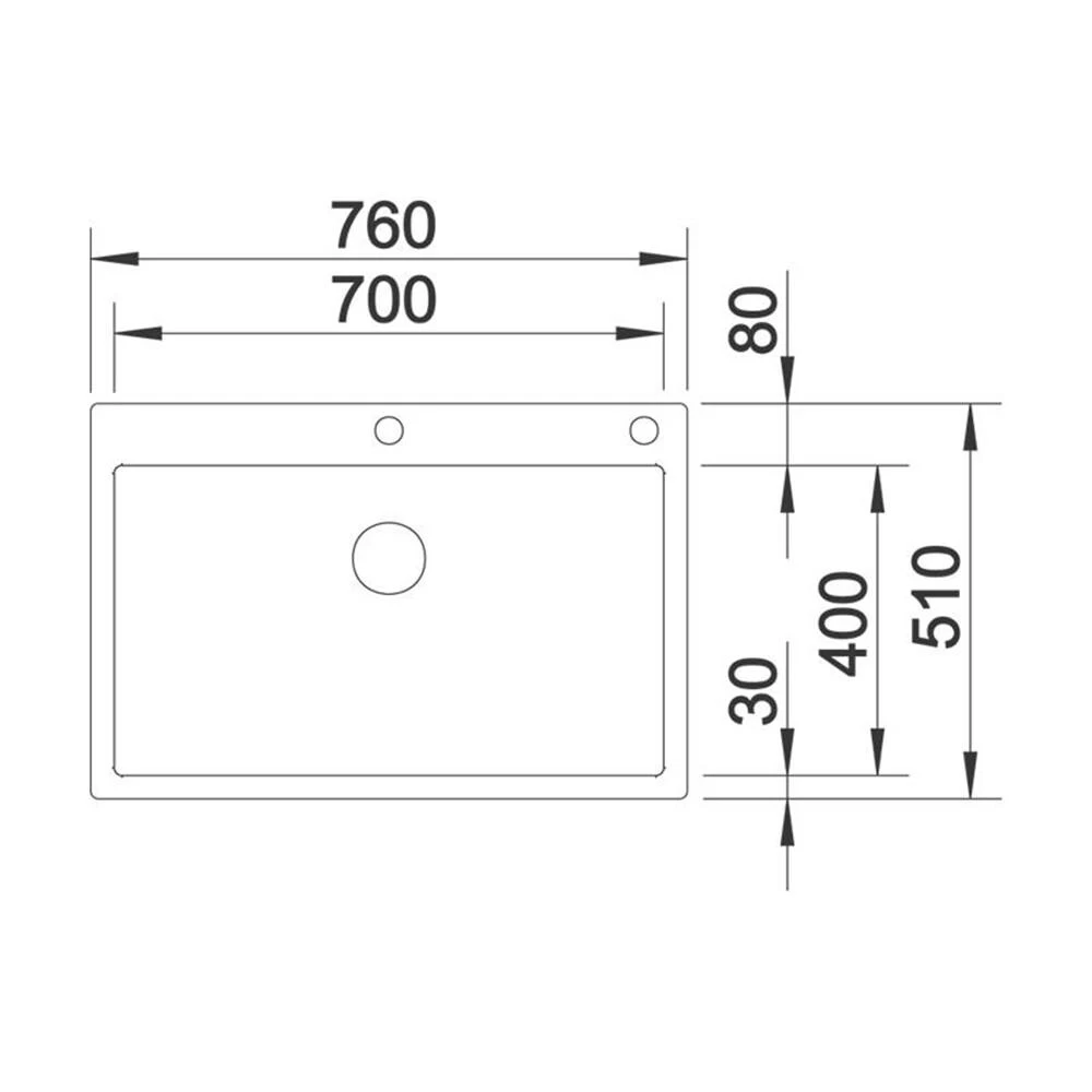 BLANCO Einbaubecken CLARON 700-IF/A Edelstahl Durinox InFino 5 BLANCO Einbaubecken CLARON 700-IF/A Edelstahl Durinox InFino – Bild 3