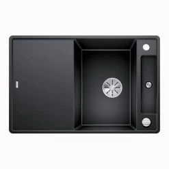 BLANCO Einbauspüle AXIA III 45 S-F Silgranit Mit Glasschneidbrett, Flächenbündig Einbaubar, InFino