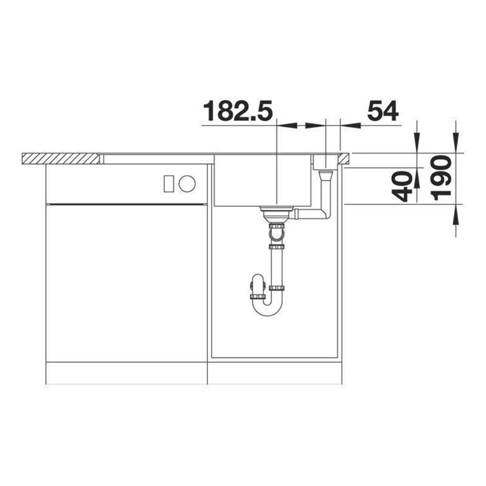 BLANCO Einbauspüle AXIA III 5 S-F Silgranit Mit Holzschneidbrett, Flächenbündig Einbaubar, InFino 7 BLANCO Einbauspüle AXIA III 5 S-F Silgranit Mit Holzschneidbrett, Flächenbündig Einbaubar, InFino – Bild 5