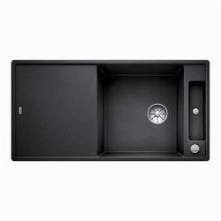 BLANCO Einbauspüle AXIA III XL 6 S-F Silgranit Flächenbündig | InFino Ablauf | Mit Holz-Schneidbrett