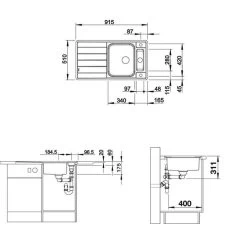 BLANCO Einbauspüle AXIS III 5 S-IF Edelstahl Seidenglanz | InFino Ablauf | 522103 10 BLANCO Einbauspüle AXIS III 5 S-IF Edelstahl Seidenglanz | InFino Ablauf | 522103 -Machen Sie es mit der Küchenspüle. blanco einbauspuele axis iii 5 s if edelstahl seidenglanz infino ablauf 5221034