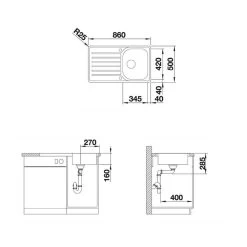 BLANCO Einbauspüle LANTOS 45 S-IF Salto Edelstahl Bürstfinish 8 BLANCO Einbauspüle LANTOS 45 S-IF Salto Edelstahl Bürstfinish -Machen Sie es mit der Küchenspüle. blanco einbauspuele blancolantos 45 s if salto edelstahl buerstfinish3