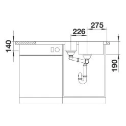 BLANCO Einbauspüle DINAS 6S Edelstahl Bürstfinish -Machen Sie es mit der Küchenspüle. blanco einbauspuele dinas 6s edelstahl buerstfinish5