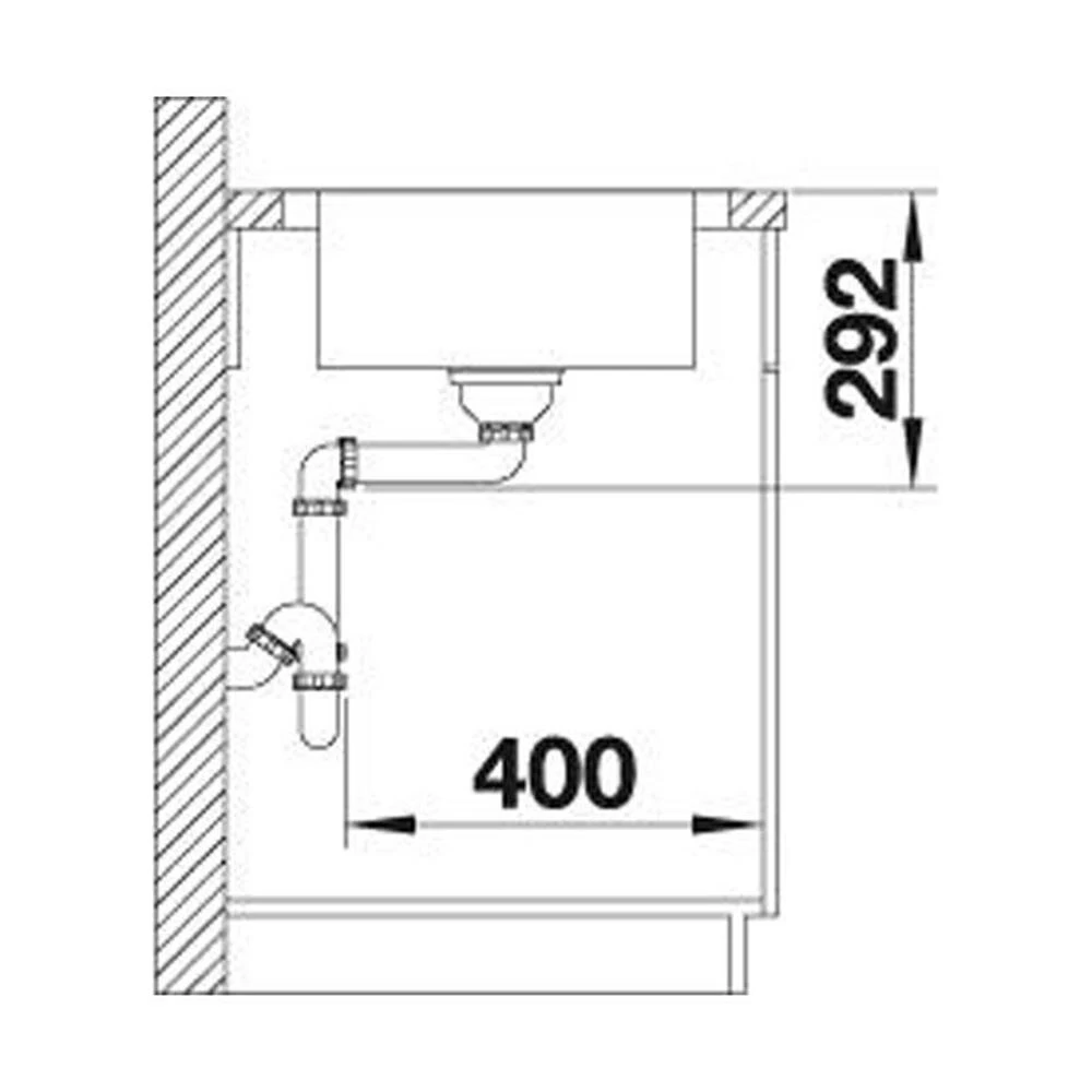 BLANCO Einbauspüle DINAS XL 6 S Edelstahl Bürstfinish 7 BLANCO Einbauspüle DINAS XL 6 S Edelstahl Bürstfinish – Bild 5
