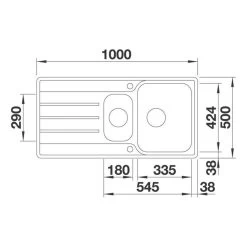 BLANCO Einbauspüle LEMIS 6 S-IF Edelstahl Bürstfinish -Machen Sie es mit der Küchenspüle. blanco einbauspuele lemis 6 s if edelstahl buerstfinish3