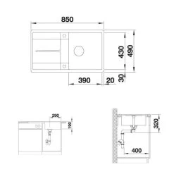 BLANCO Einbauspüle METRA 5 S-F Silgranit Flächenbündig Einbaubar -Machen Sie es mit der Küchenspüle. blanco einbauspuele metra 5 s f silgranit flaechenbuendig einbaubar3