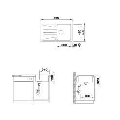 BLANCO Einbauspüle SONA 5 S Silgranit -Machen Sie es mit der Küchenspüle. blanco einbauspuele sona 5 s silgranit3