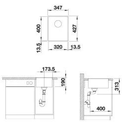 BLANCO Einbauspüle SUBLINE 320-F Silgranit Flächenbündig Einbaubar, InFino -Machen Sie es mit der Küchenspüle. blanco einbauspuele subline 320 f silgranit puradur flaechenbuendig einbaubar infino3