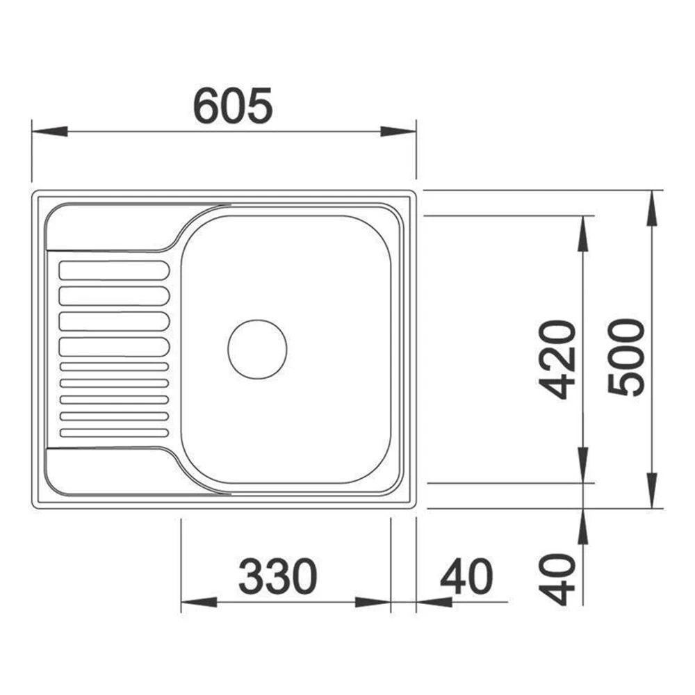 BLANCO Einbauspüle TIPO 45 S Mini | Naturfinish 5 BLANCO Einbauspüle TIPO 45 S Mini | Naturfinish – Bild 3