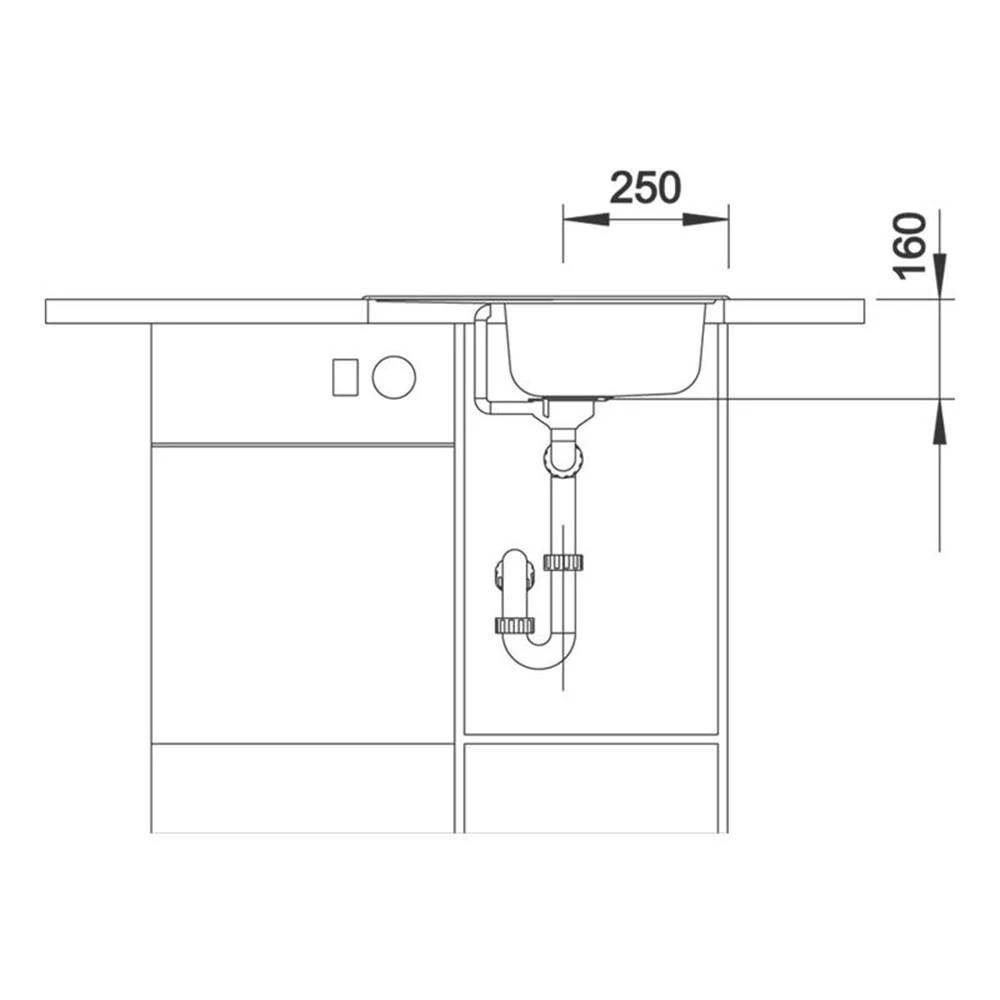BLANCO Einbauspüle TIPO 45 S Mini | Naturfinish 7 BLANCO Einbauspüle TIPO 45 S Mini | Naturfinish – Bild 5