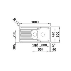 BLANCO Einbauspüle TIPO II 6 S Edelstahl Naturfinish -Machen Sie es mit der Küchenspüle. blanco einbauspuele tipo ii 6 s edelstahl naturfinish3
