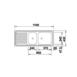 BLANCO Einbauspüle TOP EZS 11 X 4 Edelstahl Naturfinish -Machen Sie es mit der Küchenspüle. blanco einbauspuele top ezs 11 x 4 edelstahl naturfinish3