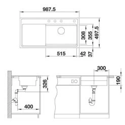 BLANCO Einbauspüle ZENAR XL 6 S-F DampfgarPlus Silgranit Flächenbündig Mit Holz-Schneidbrett, InFino -Machen Sie es mit der Küchenspüle. blanco einbauspuele zenar xl 6 s f dampfgarplus silgranit flaechenbuendig mit holz schneidbrett infino3