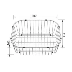 BLANCO Geschirrkorb Edelstahl 312 X 392 Mm -Machen Sie es mit der Küchenspüle. blanco geschirrkorb edelstahl 312 x 392 mm3