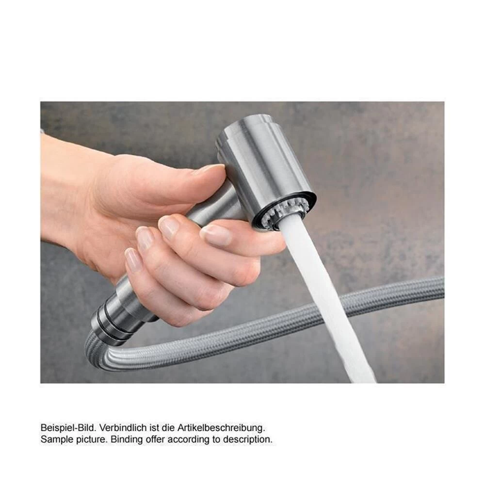 BLANCO Küchenarmatur AMBIS-S Einhebelmischer | Ausziehbare Schlauchbrause | Edelstahl Gebürstet 5 BLANCO Küchenarmatur AMBIS-S Einhebelmischer | Ausziehbare Schlauchbrause | Edelstahl Gebürstet – Bild 3