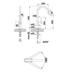 BLANCO Küchenarmatur CARENA-S Vario Einhebelmischer Chrom | Hochdruck -Machen Sie es mit der Küchenspüle. blanco kuechenarmatur carena s vario einhebelmischer chrom hochdruck3