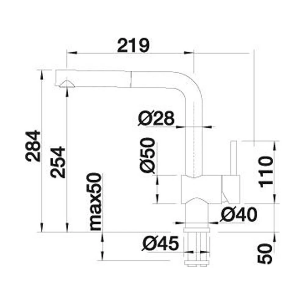 BLANCO Küchenarmatur LINUS-S Schwarz Matt 4 BLANCO Küchenarmatur LINUS-S Schwarz Matt – Bild 2