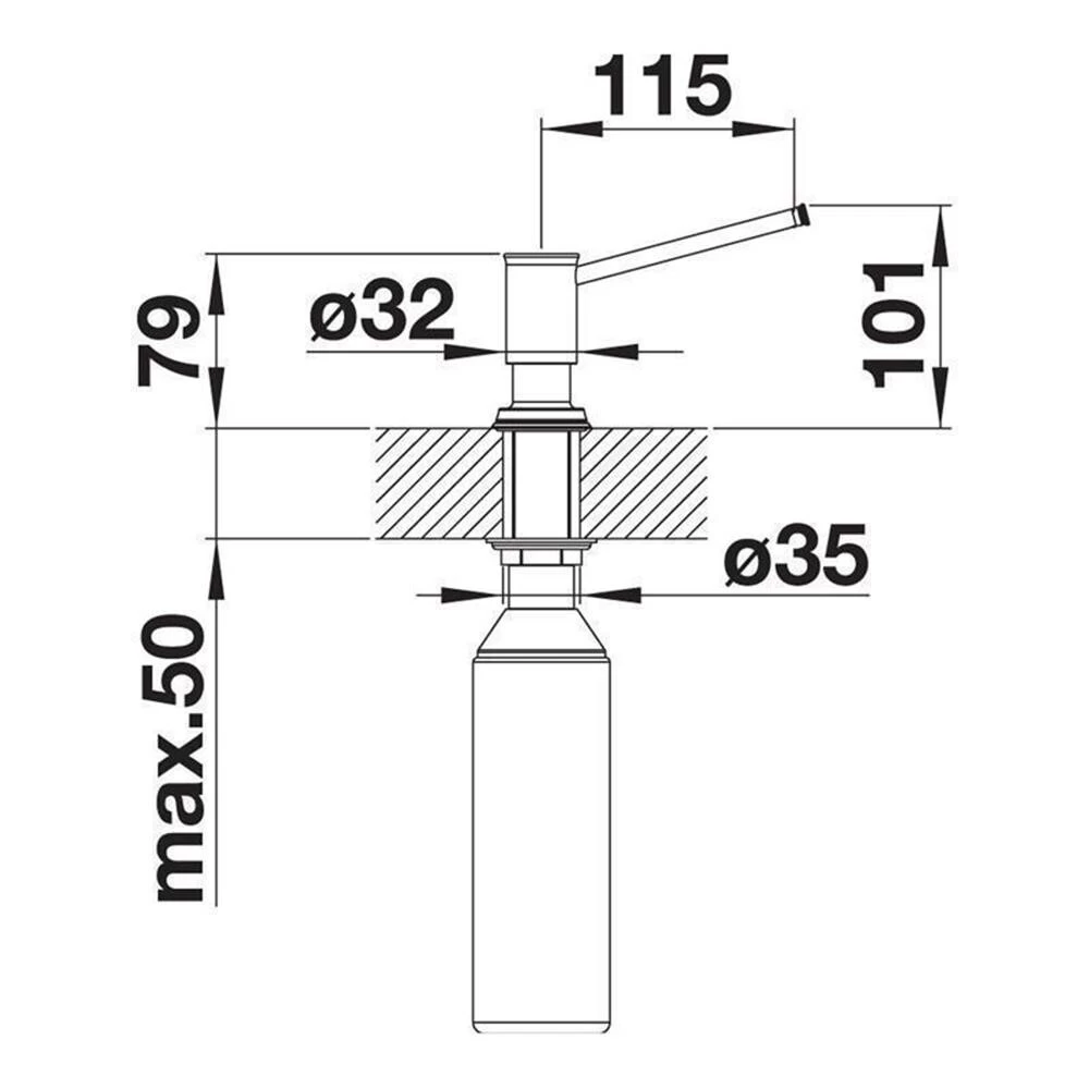 BLANCO LIVIA Spülmittelspender 4 BLANCO LIVIA Spülmittelspender – Bild 2