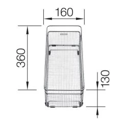 BLANCO Multifunktionskorb Edelstahl | 223297