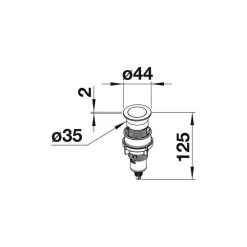 BLANCO PushControl Nachrüstset Ablauffernbedienung Edelstahl Seidenmatt | 525272 -Machen Sie es mit der Küchenspüle. blanco pushcontrol nachruestset ablauffernbedienung edelstahl seidenmatt 5252723