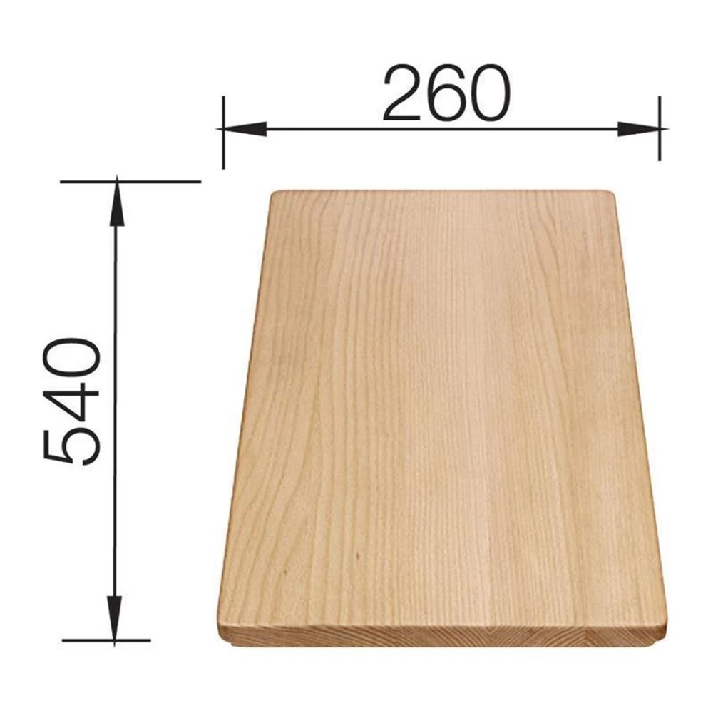 BLANCO Schneidbrett Buche Massiv 540 X 260 Mm 5 BLANCO Schneidbrett Buche Massiv 540 X 260 Mm – Bild 3