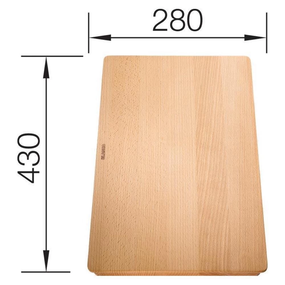 BLANCO Schneidbrett Buchenholz Massiv 430 X 280 Mm 4 BLANCO Schneidbrett Buchenholz Massiv 430 X 280 Mm – Bild 2