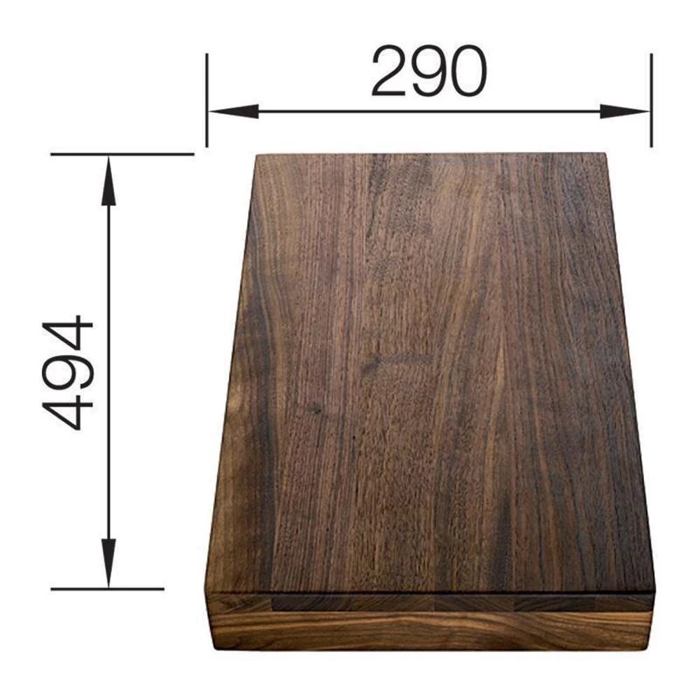 BLANCO Schneidbrett Nussbaum Massiv 494 X 292 Mm 4 BLANCO Schneidbrett Nussbaum Massiv 494 X 292 Mm – Bild 2