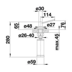 BLANCO TORRE Spülmittelspender -Machen Sie es mit der Küchenspüle. blanco torre spuelmittelspender5