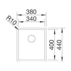 BLANCO Unterbaubecken CLARON 340-U Edelstahl Durinox InFino -Machen Sie es mit der Küchenspüle. blanco unterbaubecken claron 340 u edelstahl durinox infino4