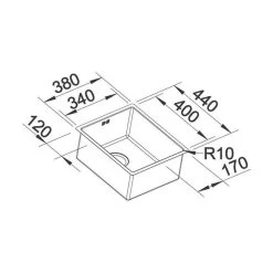 BLANCO Unterbaubecken CLARON 340-U Edelstahl Durinox InFino -Machen Sie es mit der Küchenspüle. blanco unterbaubecken claron 340 u edelstahl durinox infino5
