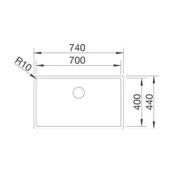BLANCO Unterbaubecken CLARON 700-U Edelstahl Durinox InFino -Machen Sie es mit der Küchenspüle. blanco unterbaubecken claron 700 u edelstahl durinox infino3