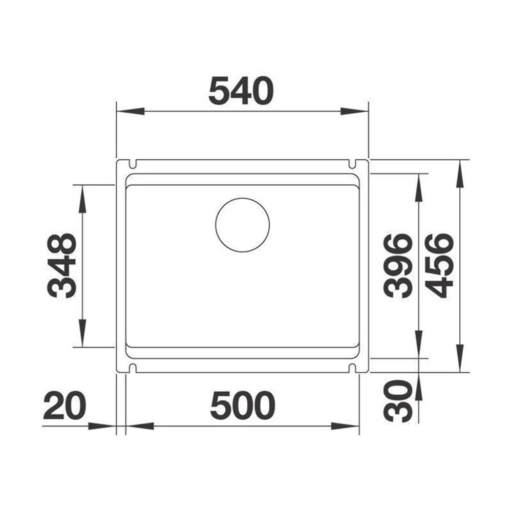 BLANCO Unterbaubecken ETAGON 500-U Keramik | InFino Ablauf 5 BLANCO Unterbaubecken ETAGON 500-U Keramik | InFino Ablauf – Bild 3