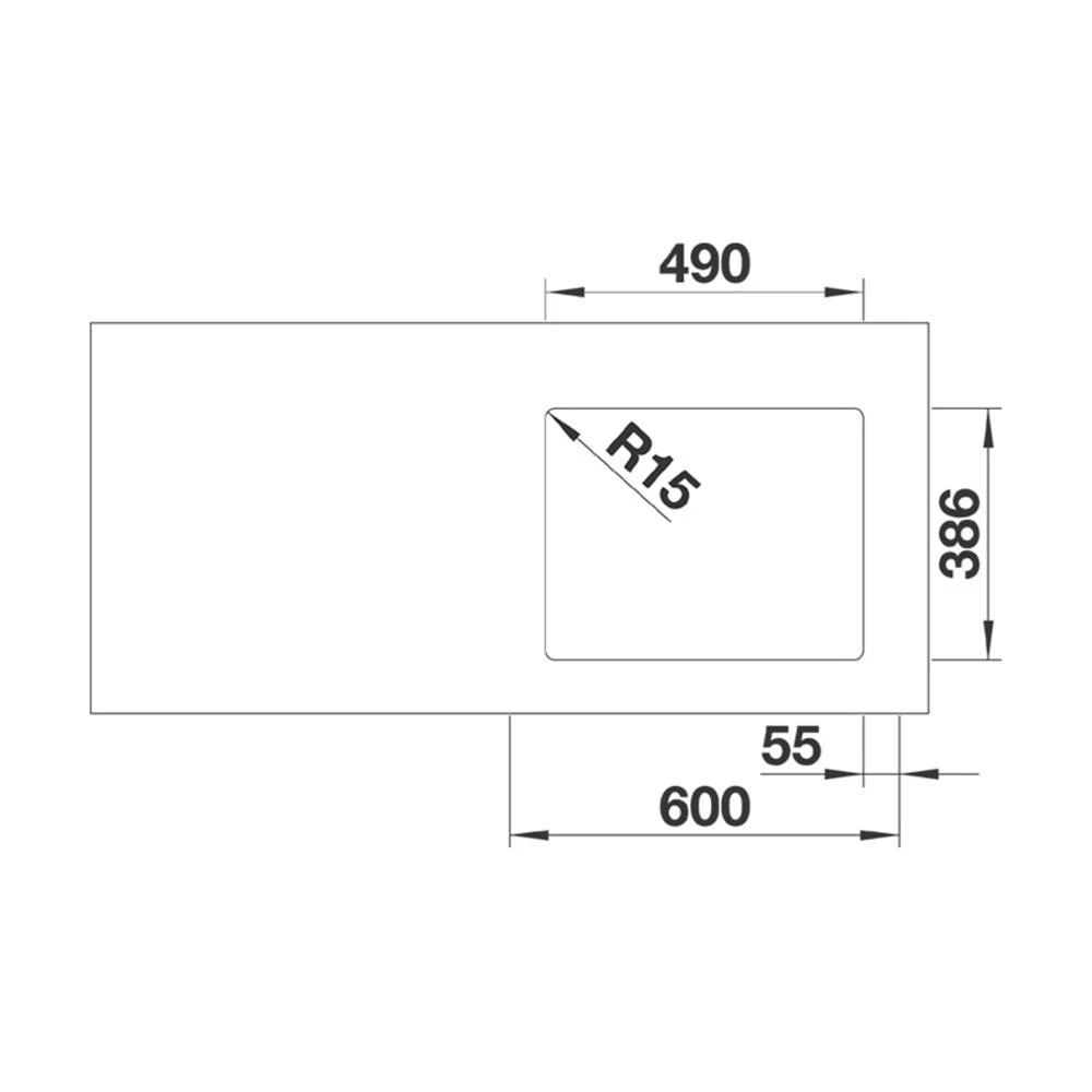 BLANCO Unterbaubecken ETAGON 500-U Keramik | InFino Ablauf 6 BLANCO Unterbaubecken ETAGON 500-U Keramik | InFino Ablauf – Bild 4