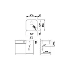BLANCO Unterbaubecken SUPRA 400-U Edelstahl Bürstfinish -Machen Sie es mit der Küchenspüle. blanco unterbaubecken supra 400 u edelstahl buerstfinish3