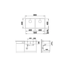 BLANCO Unterbauspüle ANDANO 400/400-U Edelstahl Seidenglanz | InFino Ablauf | 522987 -Machen Sie es mit der Küchenspüle. blanco unterbauspuele andano 400 400 u edelstahl seidenglanz infino ablauf 5229874