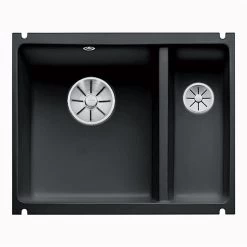 BLANCO Unterbauspüle SUBLINE 350/150-U Keramik PuraPlus, InFino