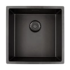 Caressi Einbauspüle Black Und White Line CAGRPP40-FL 44 X 44 Cm Flächenbündig Einbaubar