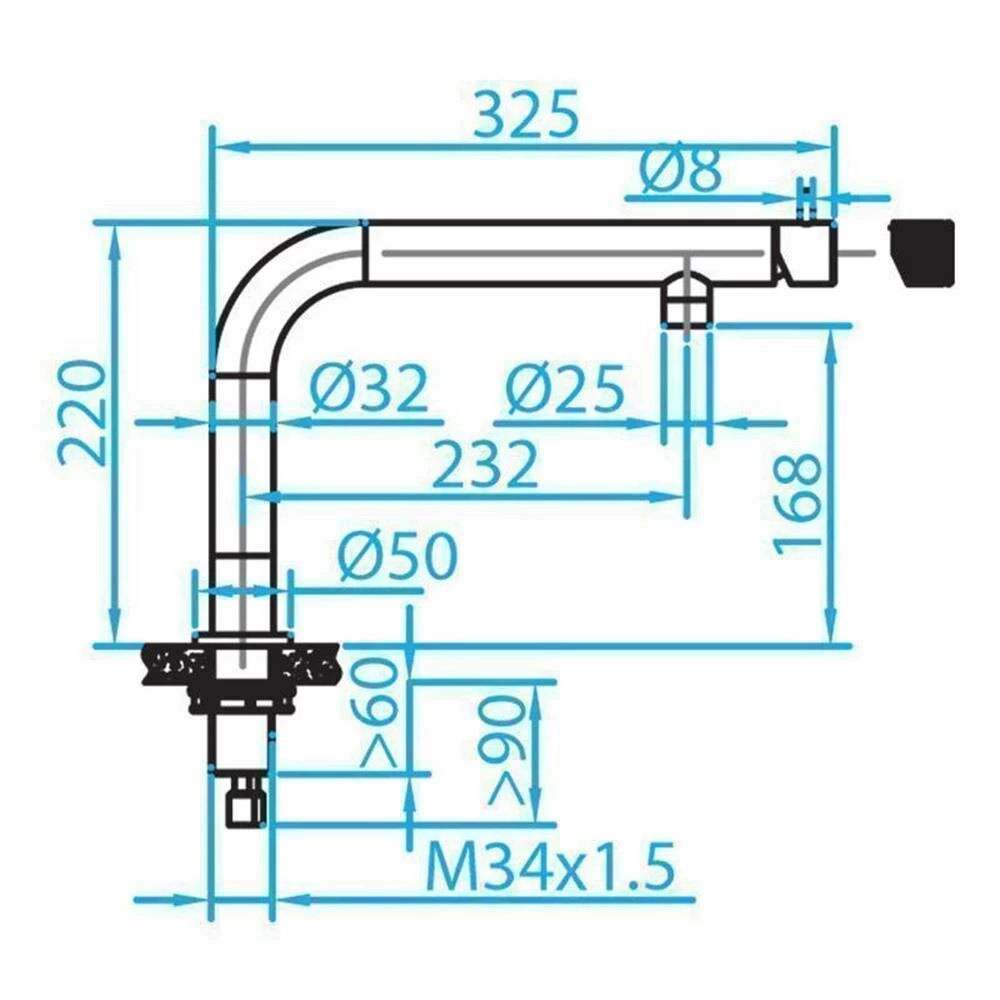 Caressi Küchenarmatur Black Und White Line CA109 ECO 4 Caressi Küchenarmatur Black Und White Line CA109 ECO – Bild 2