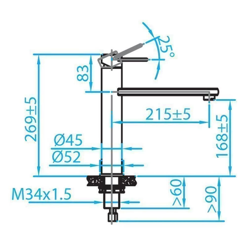 Caressi Küchenarmatur Edelstahl CA102I ECO 4 Caressi Küchenarmatur Edelstahl CA102I ECO – Bild 2