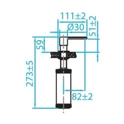 Titelseite -Machen Sie es mit der Küchenspüle. caressi spuelmittelspender seifenspender black und white line2