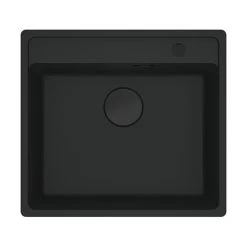 Franke Einbaubecken Maris MRG 210-52 A Fragranit Flächenbündig Einbaubar, Black Matt - Black Collection