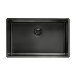 Franke Einbaubecken Mythos Masterpiece Premium BXM 210 / 110-68 Edelstahl PVD Anthracite, Druckknopfventil