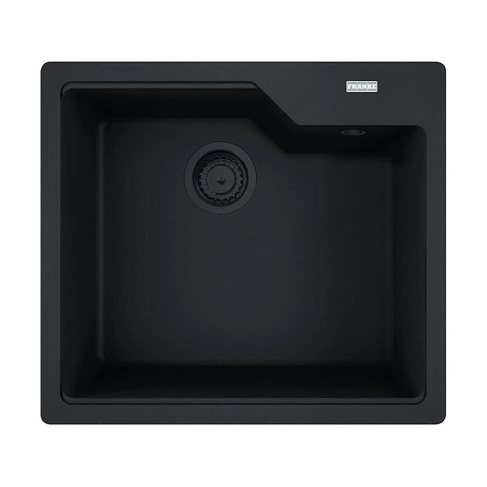 Franke Einbaubecken Urban UBG 610-56 Fragranit Black Matt - Black Collection, Drehknopfventil 3 Franke Einbaubecken Urban UBG 610-56 Fragranit Black Matt - Black Collection, Drehknopfventil
