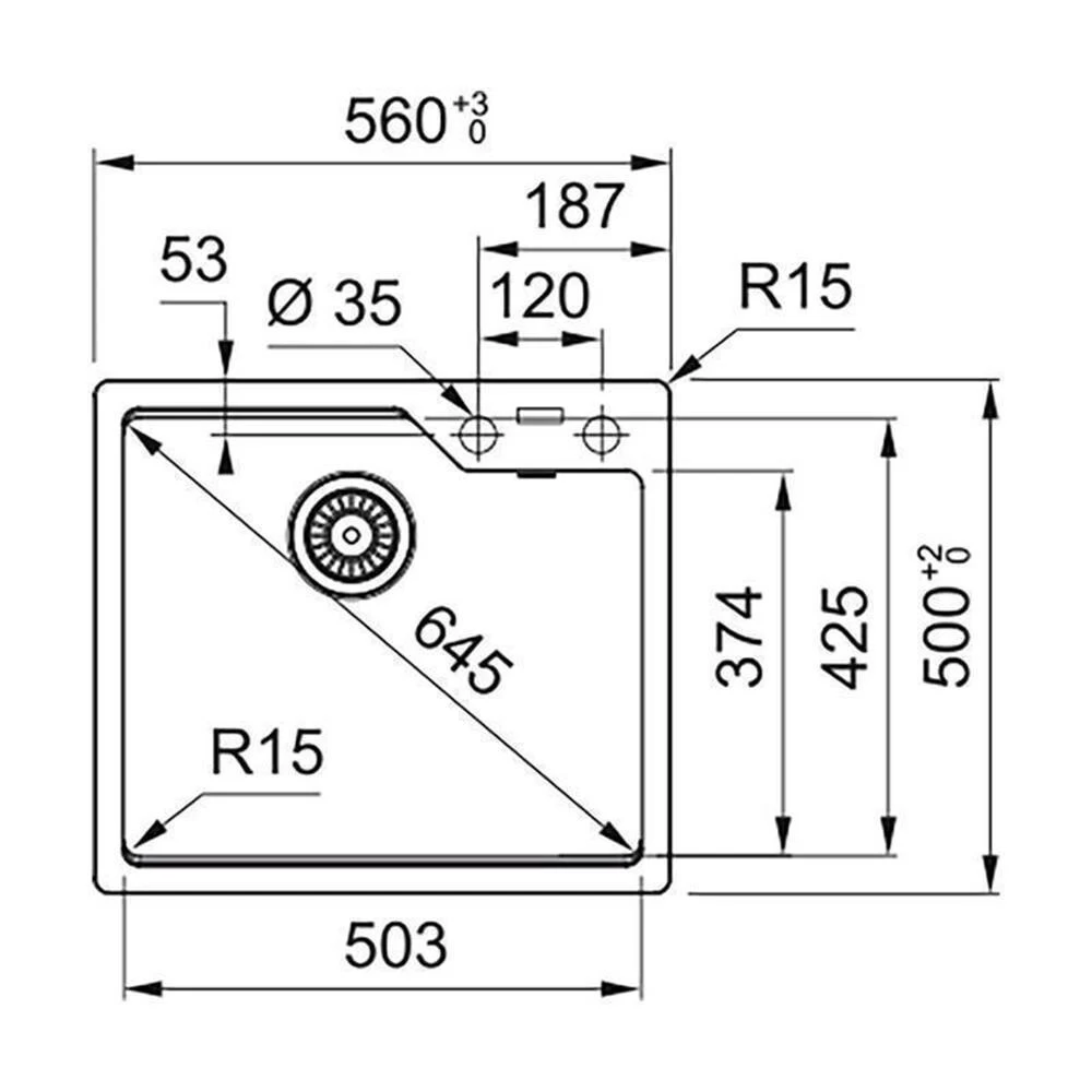 Franke Einbaubecken Urban UBG 610-56 Fragranit Black Matt - Black Collection, Drehknopfventil 4 Franke Einbaubecken Urban UBG 610-56 Fragranit Black Matt - Black Collection, Drehknopfventil – Bild 2