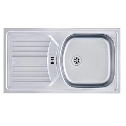 Franke Einbauspüle Eurostar ETN 614 NOVA Edelstahl Seidenmatt Stopfenventil