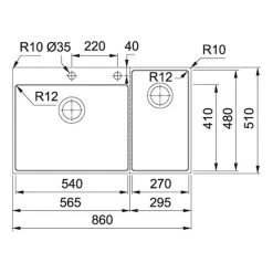 Franke Einbauspüle Franke Box Center BWX 220-54-27 A Edelstahl -Machen Sie es mit der Küchenspüle. franke einbauspuele franke box center bwx 220 54 27 a edelstahl6